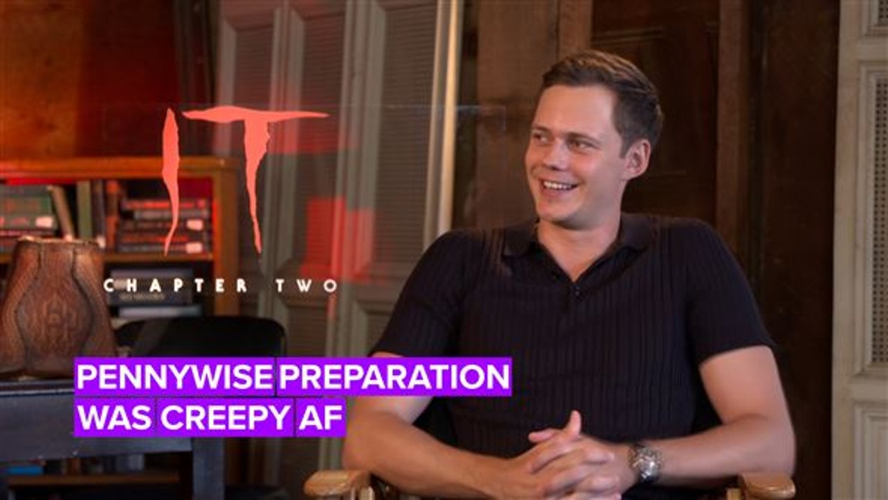 Bill Skarsgård scared the cast just by warming up for Pennywise