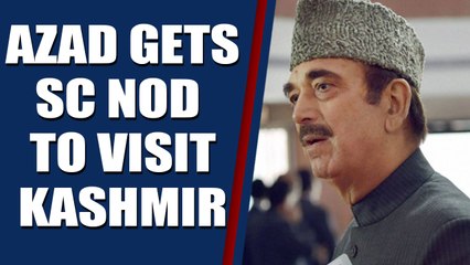 SC permits Cong leader GN Azad to visit J&K, interact with people |OneInda News