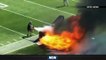 Nissan Stadium Field Bursts Into Flames Before Titans Vs. Colts