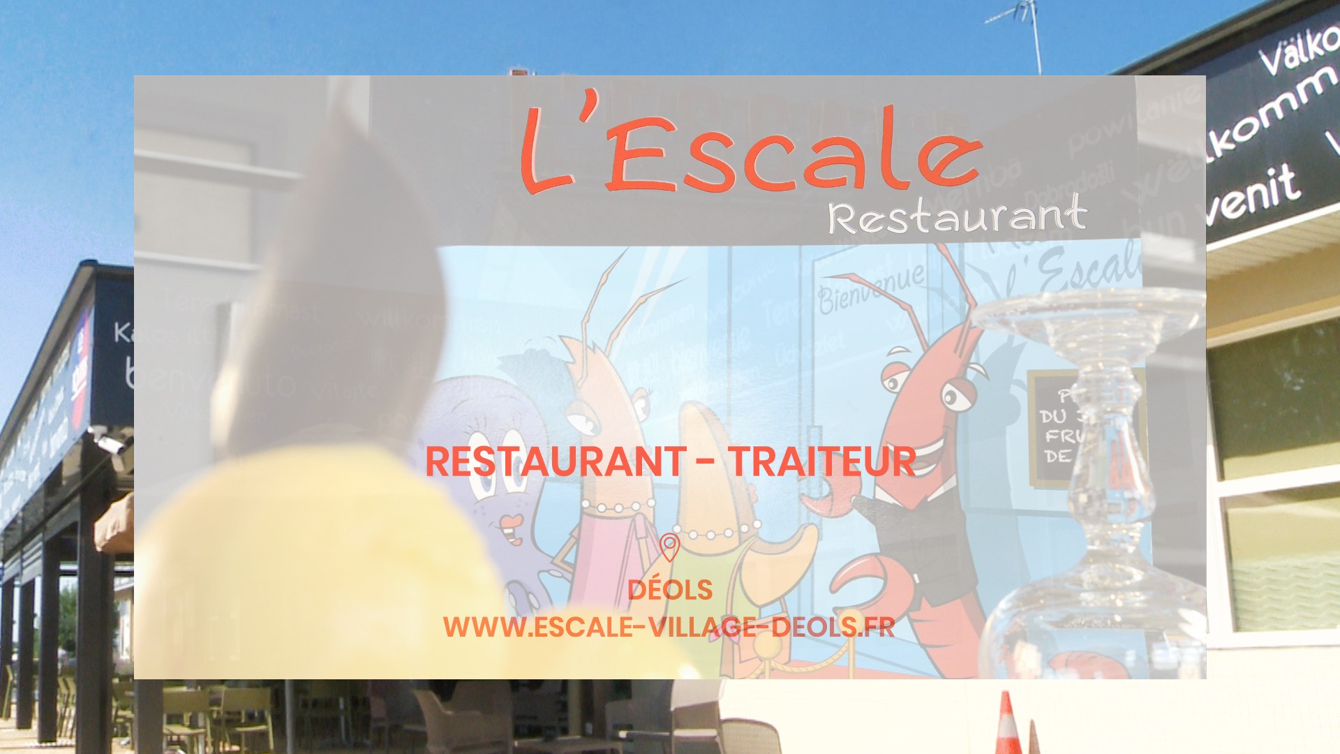 L Escale Village Restaurant Brasserie Et Traiteur A Deols Video Dailymotion