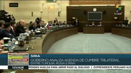 Pdte. sirio analiza agenda de la reunión tripartita de paz en Astaná