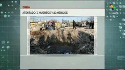 Siria: atentado en Alepo deja 11 muertos y 23 heridos