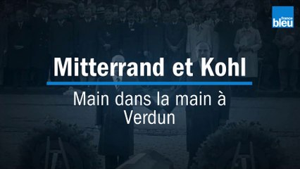 Mitterrand - Kohl : main dans la main à Verdun