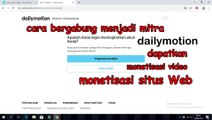 cara membuat akun menjadi mitra dailymotion