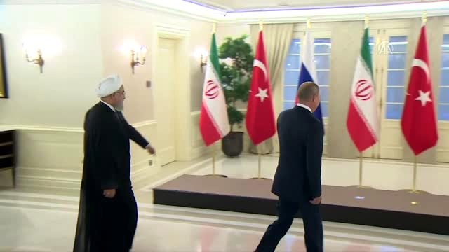 Türkiye-Rusya-İran Üçlü Zirvesi - aile fotoğrafı