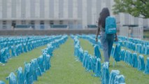 Backpack Graveyard At United Nations Brings Attention To Child Deaths