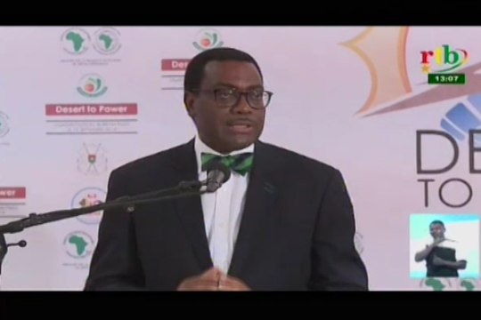 RTB/Lancement de l'initiative Desert to power par la BAD pour l’exploitation de l’énergie solaire pour le développement des pays du G5 Sahel à Ouagadougou