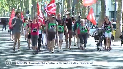 IMPOTS :  Une marche contre la fermeture des trésoreries