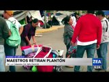 Maestros de la CNTE retiran plantón de la Cámara de Diputados | Noticias con Paco Zea