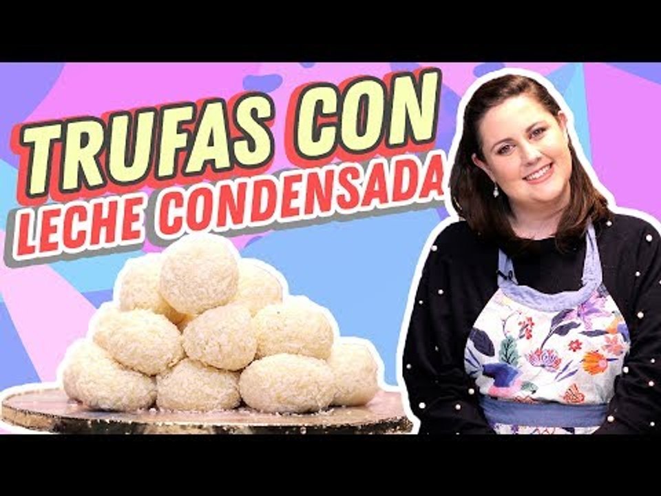 Trufas de chocolate blanco, leche condensada y...