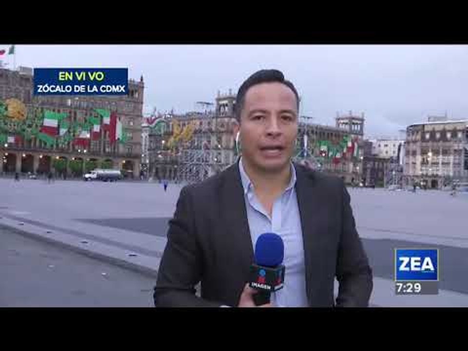 Inician preparativos para el Grito en el Zócalo | Noticias con Francisco Zea