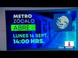 Estación Zócalo del Metro se mantendrá cerrada el 15 y 16 de septiembre | Noticias con Yuriria