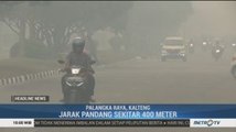 Kabut Asap Tebal Ganggu Aktivitas Warga di Palangkaraya