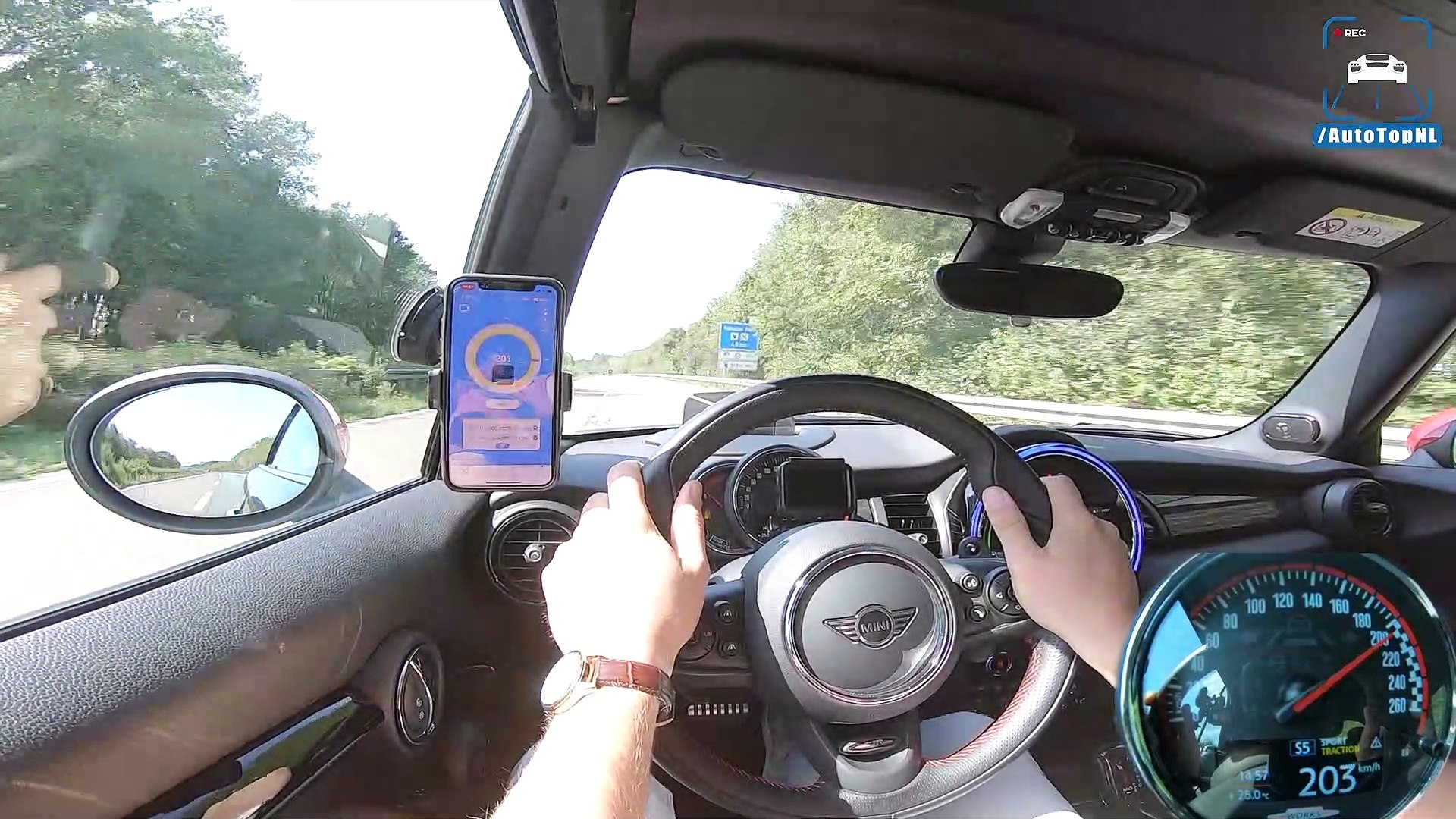 MINI JCW 231HP TOP SPEED on AUTOBAHN (NO SPEED LIMIT) by AutoTopNL