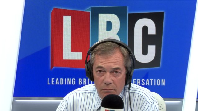 Nigel Farage Argues With Caller Who Says Boris Johnson Stormed Off In A Huff