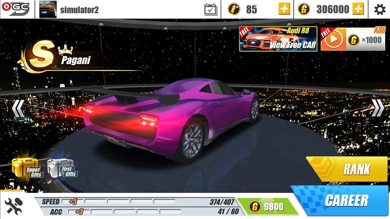 Illegal Drift Racing "Pagani   Bugatti Veyron" Speed Car City Race Games - Android Gameplay #4