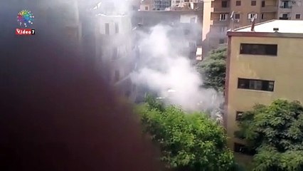 مواطن يشكو حريق القمامة داخل مدرسة بحلمية الزيتون