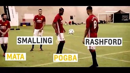 Shoot-Out Challenge w. Paul Pogba, Juan Mata, Marcus Rashford & Chris Smalling