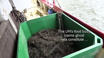 Finland begins fishing plastic "ghost nets" out of the Baltic
