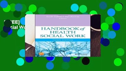 [FREE] Handbook of Health Social Work