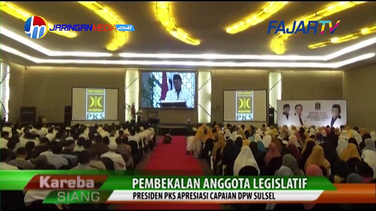 Pembekalan Anggota Legislatif, Presiden PKS Apresiasi Capaian DPW Sulsel