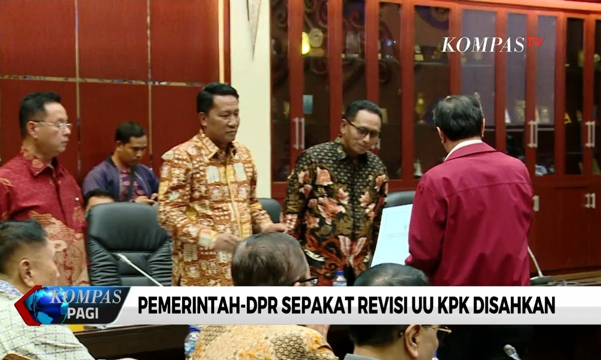 Pemerintah-DPR Sepakat Revisi UU KPK Disahkan