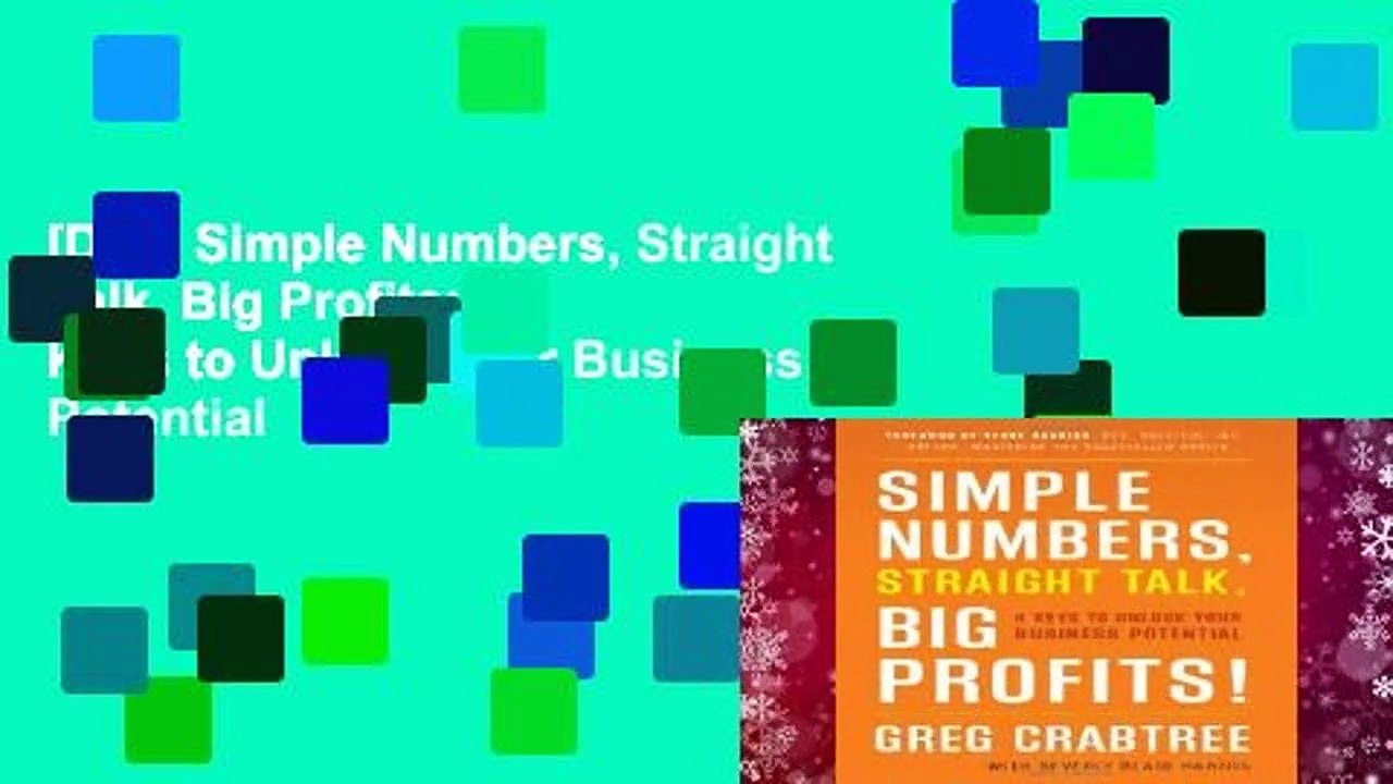  doc simple numbers straight talk big profits 4 keys to unlock your