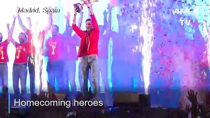 Spain celebrates basketball World Cup win