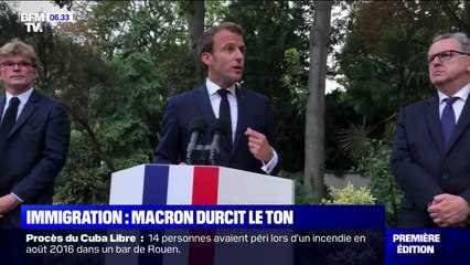 Emmanuel Macron durcit le ton sur le sujet de l'immigration