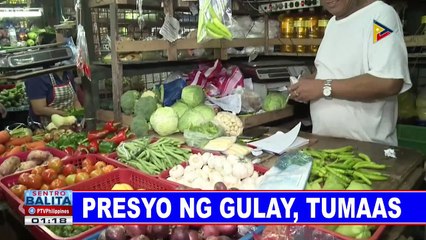 Presyo ng gulay, tumaas