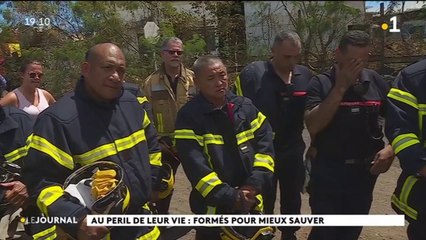 Les pompiers en formation