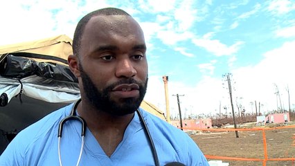 Bahamas: Volunteers set up temporary clinic