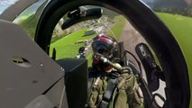 Vol en avion Rafale au-dessus des Alpes Suisses - Avion de chasse