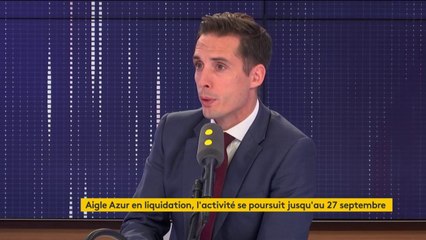 Aigle Azur : "L'objectif, c'est que l'offre d'Air France reprenne le maximum d'emplois [...] Nous visons 90% des emplois", affirme Jean-Baptiste Djebbari