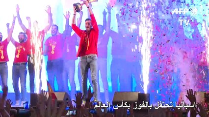 إسبانيا تحتفل بالفوز بكأس العالم