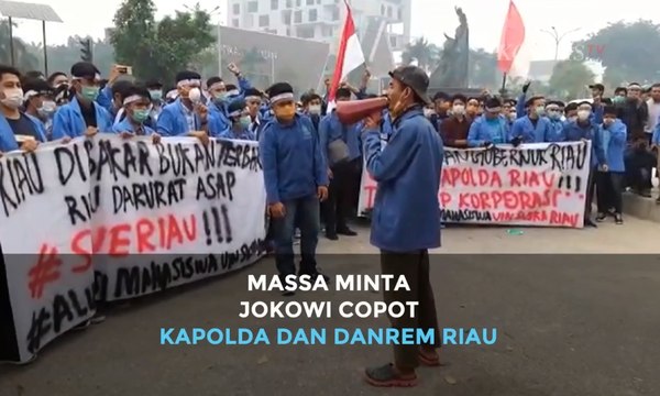 Massa Tagih Janji Jokowi untuk Copot Kapolda dan Danrem Riau