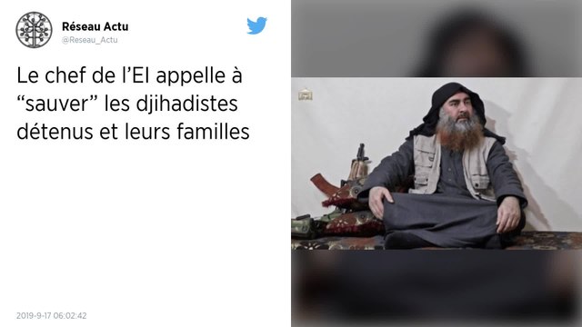 Le chef de l'EI appelle à sauver les djihadistes détenus et leurs familles