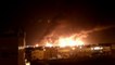Les images d'un des deux sites pétroliers en feu après l'attaque de drones en Arabie Saoudite
