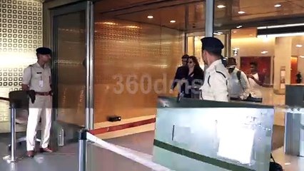 Deepika Padukone in All Blue Sport Look Spotted at Mumbai Airport