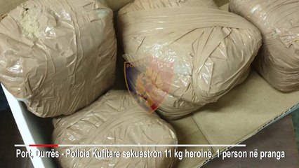 Porti i Durrësit/ Gjenden 11 kg heroinë në gomën rezervë, arrestohet shoferi i mjetit