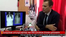 Zonguldak omurga eğriliği, her 100 çocuktan 3'ünde görülebilir