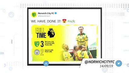 Socialeyesed Pekan Ke-5 - Norwich Kejutkan Man City