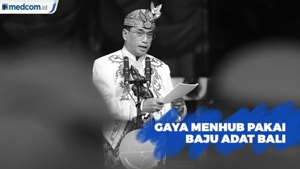 Peringati Hari Perhubungan Nasional, Menhub Pakai Baju Adat Bali
