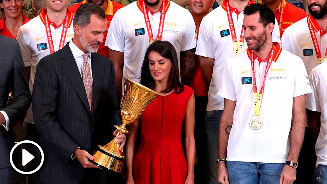 Lo que no se vio de la recepción de los Reyes a la Selección Española de Baloncesto