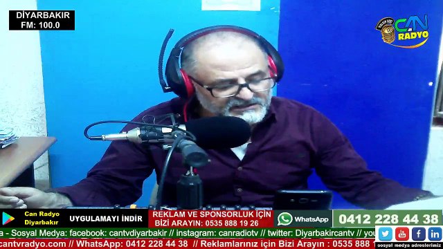 DİYARBAKIR CAN RADYO - BURHAN İŞİYOK İLE ŞİİR MEMLEKETİ 16.09.2019
