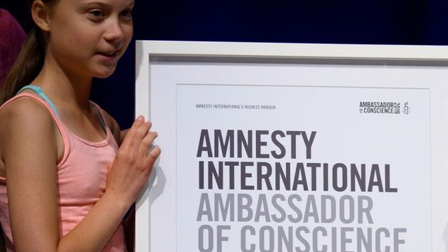 Amnesty International fait de Greta Thunberg son ambassadrice de conscience