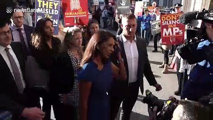Brexit Supreme Court case: Gina Miller arrives to challenge suspension of Parliament