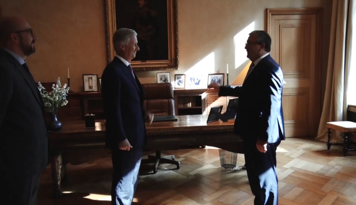 Prestation de serment Pierre-Yves Jeholet, nouveau ministre-président de la Fédération Wallonie-Bruxelles