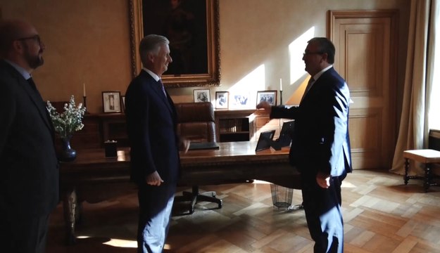 Prestation de serment Pierre-Yves Jeholet, nouveau ministre-président de la Fédération Wallonie-Bruxelles