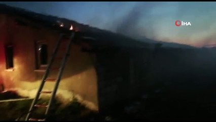 Isparta’da çıkan besihane yangınında 2 hayvan telef oldu